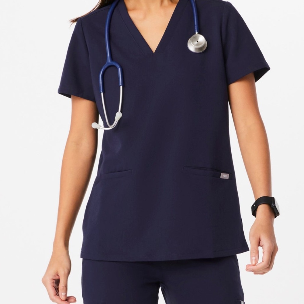 Figs navy blue scrub set
